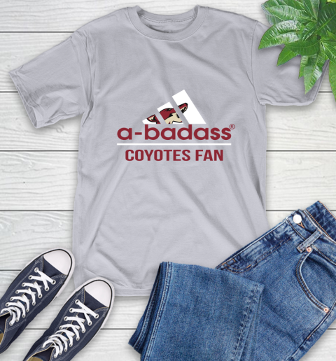NHL A Badass Arizona Coyotes Fan Adidas Hockey Sports T-Shirt 6