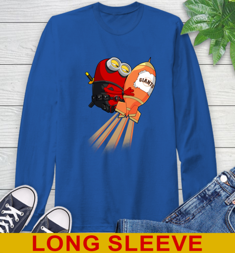 MLB Baseball San Francisco Giants Deadpool Minion Marvel Shirt Long Sleeve T-Shirt 11