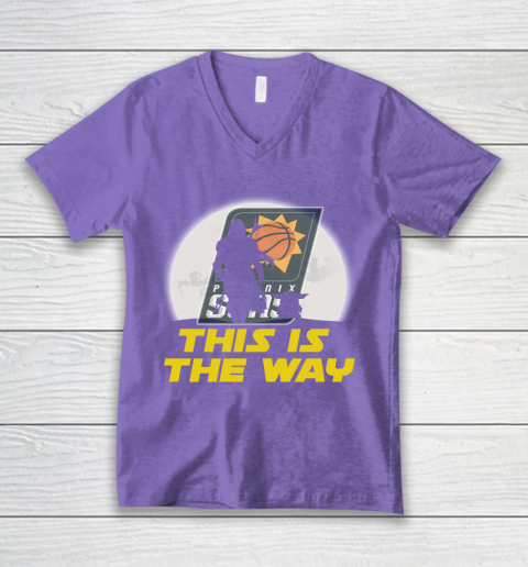 Phoenix Suns NBA Basketball Star Wars Yoda And Mandalorian This Is The Way V-Neck T-Shirt 8