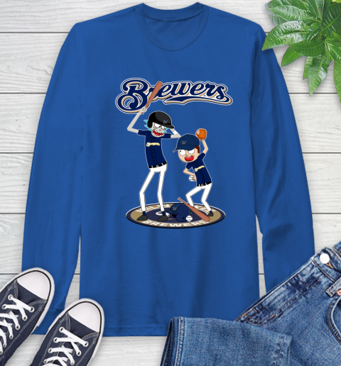 MLB Milwaukee Brewers Rick And Morty Baseball 66