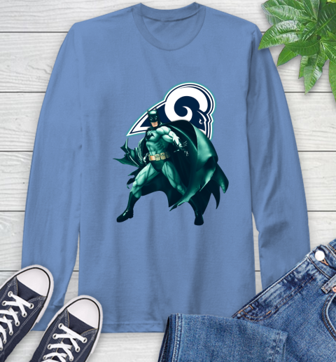 NFL Batman Football Sports Los Angeles Rams Long Sleeve T-Shirt 11