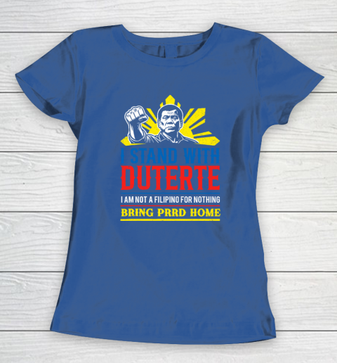 Support Duterte – Stand with Duterte Against ICC Charges Women's T-Shirt 6