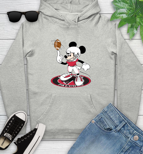 NFL Football Atlanta Falcons Cheerful Mickey Disney Shirt Youth Hoodie 2