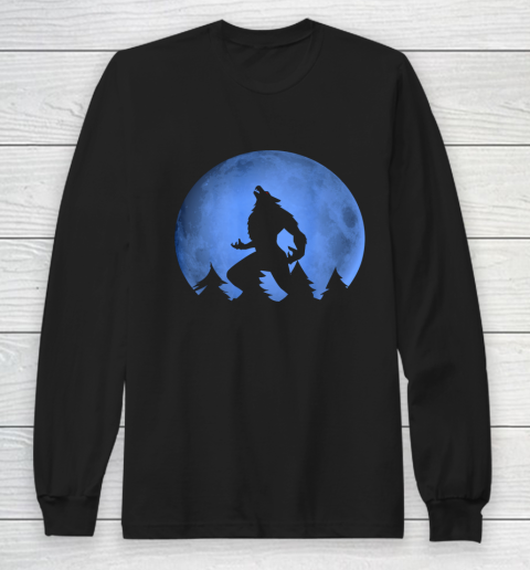 Werewolf Blue Moon wolf full moon on Halloween costume 2020 Long Sleeve T-Shirt
