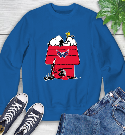 Washington Capitals NHL Hockey Snoopy Woodstock The Peanuts Movie Sweatshirt 8