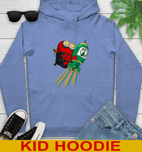 NBA Basketball Boston Celtics Deadpool Minion Marvel Shirt Youth Hoodie 13 NBA Basketball Boston Celtics Deadpool Minion Marvel Shirt Youth Hoodie - Image 13