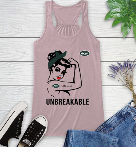 NFL New York Jets Girl Unbreakable Football Sports Racerback Tank 5
