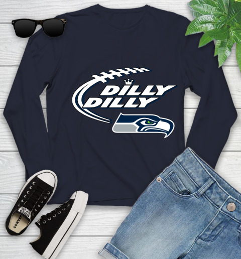 NFL Seattle Seahawks Dilly Dilly Football Sports Youth Long Sleeve 3