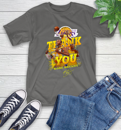 Great Thank you Kobe Bryant Los Angeles Lakers signature shirt 11