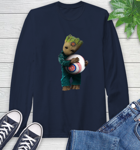 MLB Groot Guardians Of The Galaxy Baseball Sports Chicago Cubs Long Sleeve T-Shirt 4