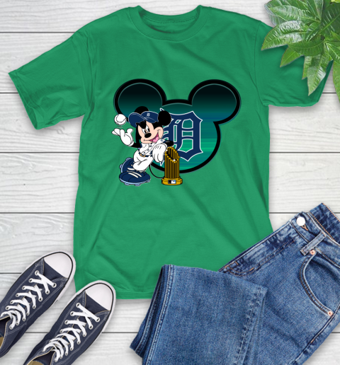MLB Detroit Tigers The Commissioner's Trophy Mickey Mouse Disney T-Shirt 7