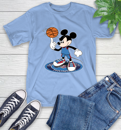 NBA Basketball Oklahoma City Thunder Cheerful Mickey Disney Shirt T-Shirt 12