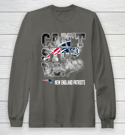NFL New England Patriots Can't Stop Vs Long Sleeve T-Shirt 5