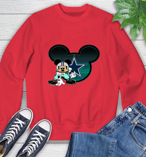 NFL Dallas Cowboys Mickey Mouse Disney Football T Shirt Sweatshirt 10