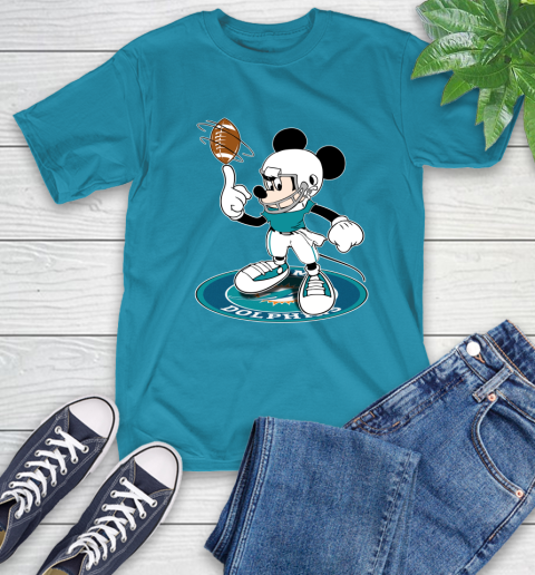 NFL Football Miami Dolphins Cheerful Mickey Disney Shirt T-Shirt 9