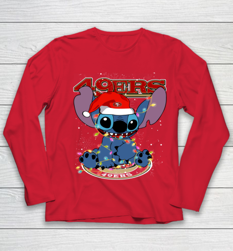 San Francisco 49ers NFL Football noel stitch Christmas Youth Long Sleeve 7