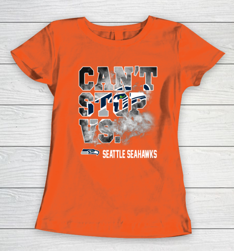 NFL Seattle Seahawks Can't Stop Vs Women's T-Shirt 4 NFL Seattle Seahawks Can't Stop Vs Women's T-Shirt - Image 4