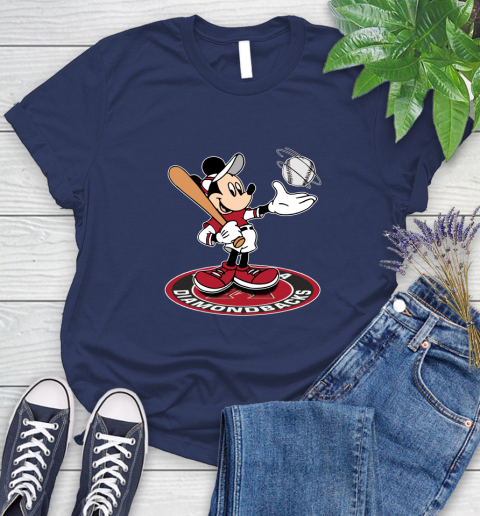 MLB Baseball Arizona Diamondbacks Cheerful Mickey Disney Shirt Women's T-Shirt 12