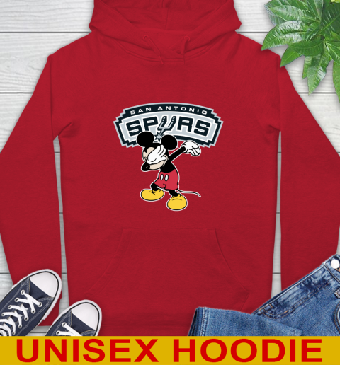 San Antonio Spurs NBA Basketball Dabbing Mickey Disney Sports Hoodie 10
