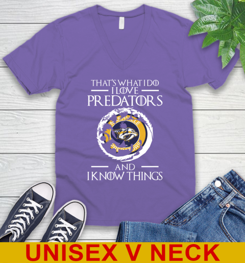 Nashville Predators NHL Hockey That's What I Do I Love My Team And I Know Things Game Of Thrones 54