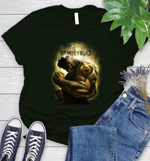 Phoenix Suns NBA Basketball Hulk Marvel Avengers Sports Women's T-Shirt 6