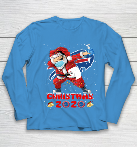 Buffalo Bills Funny Santa Claus Dabbing Christmas 2020 NFL Youth Long Sleeve 5