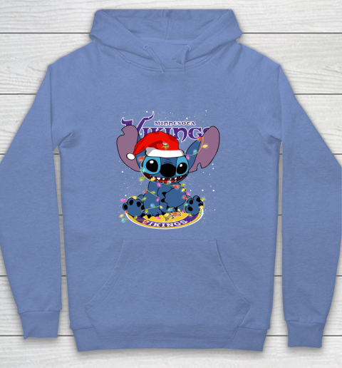 Minnesota Vikings NFL Football noel stitch Christmas Youth Hoodie 7