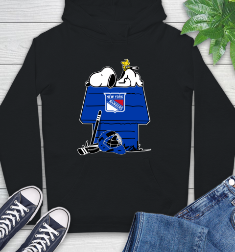 New York Rangers NHL Hockey Snoopy Woodstock The Peanuts Movie Hoodie 2