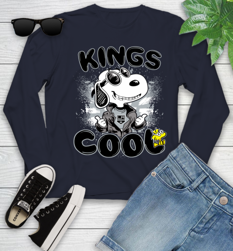 NHL Hockey Los Angeles Kings Cool Snoopy Shirt Youth Long Sleeve 2