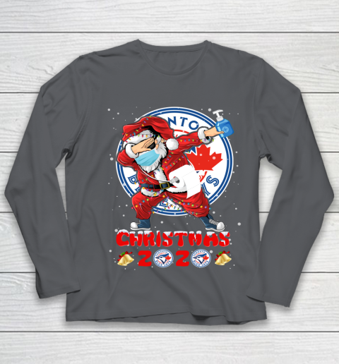 Toronto Blue Jays Funny Santa Claus Dabbing Christmas 2020 MLB Youth Long Sleeve 6
