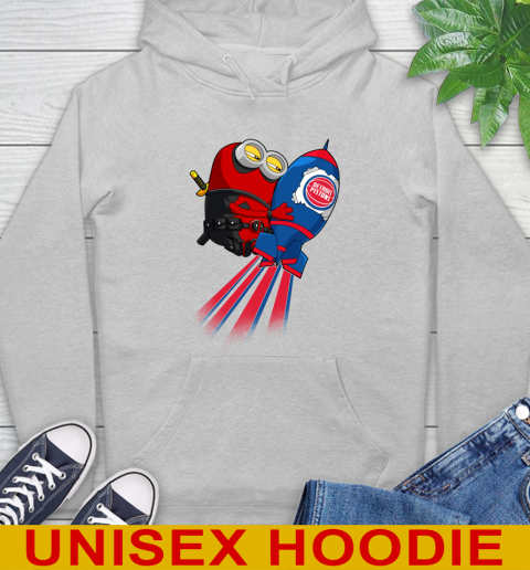 NBA Basketball Detroit Pistons Deadpool Minion Marvel Shirt Hoodie 6