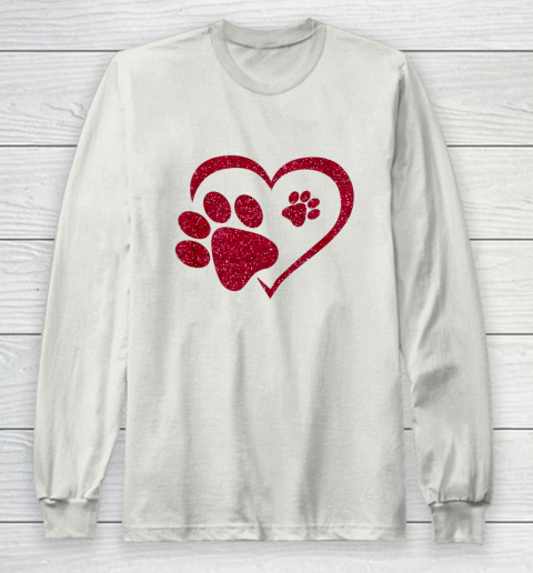 Paw print top long sleeve shirt