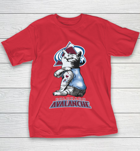 NHL My Cat Loves Colorado Avalanche Hockey Youth T-Shirt 7