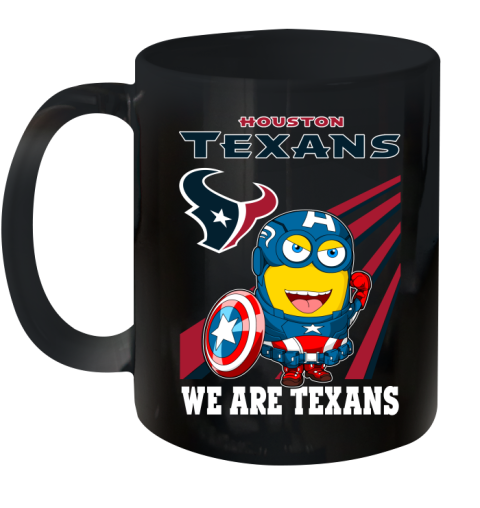 NFL Football Houston Texans Captain America Marvel Avengers Minion Shirt Ceramic Mug 11oz