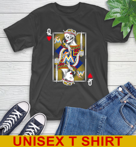 MLB Baseball Miami Marlins The Queen Of Hearts Card Shirt T-Shirt