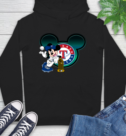MLB Texas Rangers The Commissioner's Trophy Mickey Mouse Disney Hoodie 2