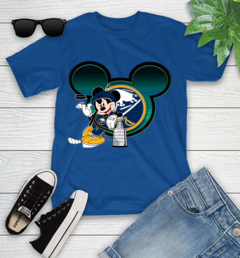 NHL Buffalo Sabres Stanley Cup Mickey Mouse Disney Hockey T Shirt Youth T-Shirt 9