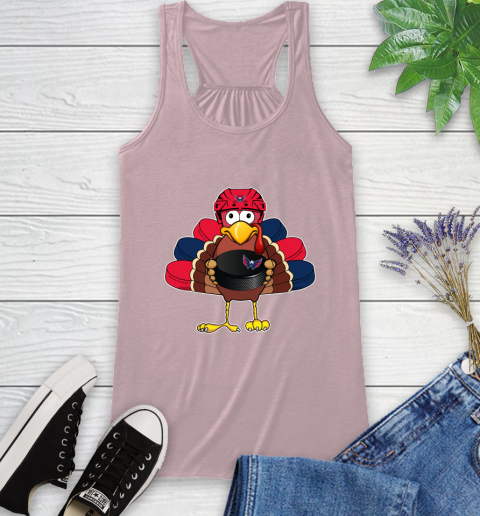 Washington Capitals Turkey Thanksgiving Day Racerback Tank 11