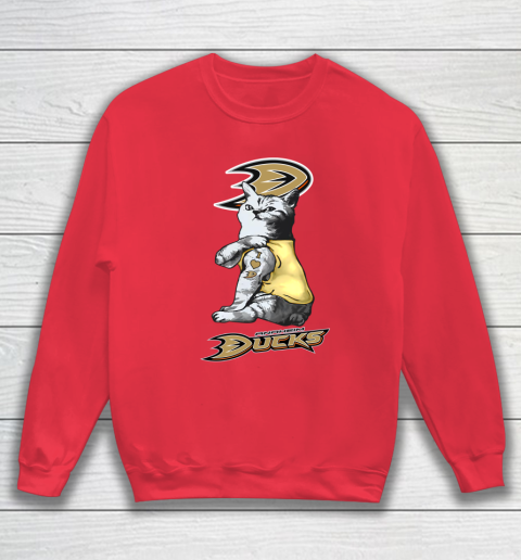 NHL My Cat Loves Anaheim Ducks Hockey Sweatshirt 7