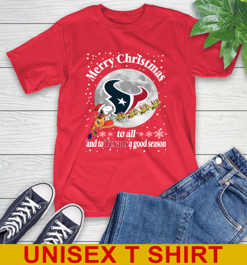 Houston Texans Merry Christmas To All And To Texans A Good Season NFL Football Sports T-Shirt 12
