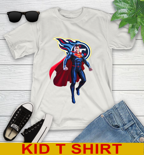 NFL Superman DC Sports Football Tennessee Titans Youth T-Shirt 12