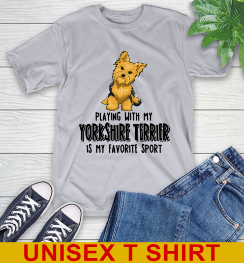 Playing with my yorkshire terrier is my favorite sport 4