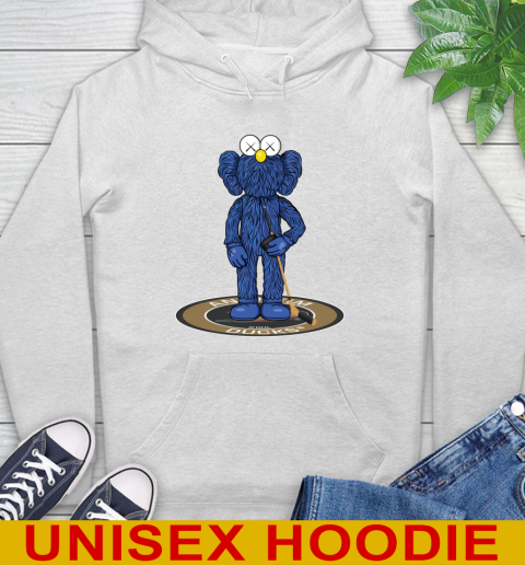 NHL Hockey Anaheim Ducks Kaws Bff Blue Figure Shirt Hoodie