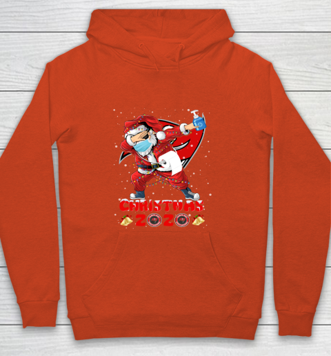 Tampa Bay Buccaneers Funny Santa Claus Dabbing Christmas 2020 NFL Youth Hoodie 3