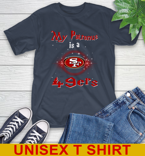 NFL Football Harry Potter My Patronus Is A San Francisco 49ers T-Shirt 4 NFL Football Harry Potter My Patronus Is A San Francisco 49ers T-Shirt - Image 4