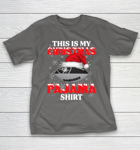 Oakland Raiders This Is My Christmas Pajama Shirt NFL T-Shirt 8