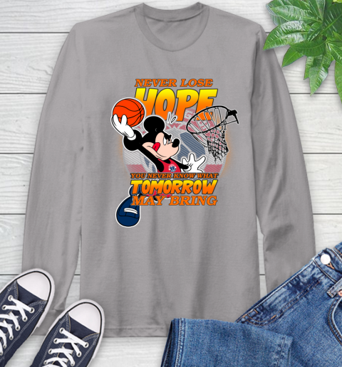 Washington Wizards NBA Basketball Mickey Disney Never Lose Hope Long Sleeve T-Shirt 6