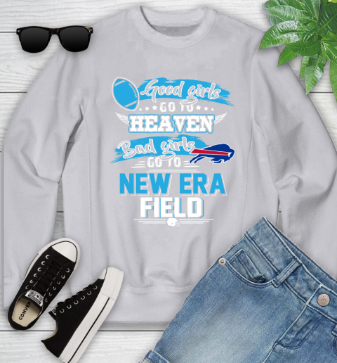 Buffalo Bills NFL Bad Girls Go To New Era Field Shirt Youth Sweatshirt 3