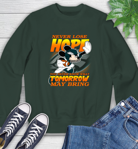 Philadelphia Eagles NFL Football Mickey Disney Never Lose Hope Sweatshirt 12