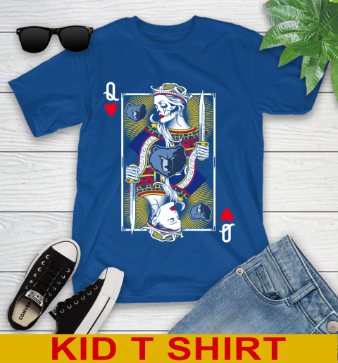 NBA Basketball Memphis Grizzlies The Queen Of Hearts Card Shirt Youth T-Shirt 10
